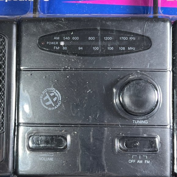 ELECTRO BRAND Vintage Portable Radio w/ Detachable Speakers (BRAND NEW IN PACKAG - Picture 3 of 4